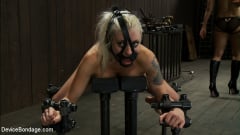 Lorelei Lee - Hot Blond BDSM Slave get bound in hard metal Brutally fucked by James Dean and Isis Love | Picture (12)