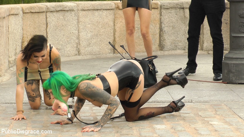 Mona Wales - Two Slutty Whores Disgraced in Spanish Extreme Public Orgy! | Picture (26)