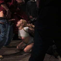 Dirty old men get serviced by 18 year old sluts in white panties!
