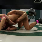Ariel X in 'Rookie is made to submit from crushing leg scissors Is dominated from RD1-RD4, Fisted to orgasm!'