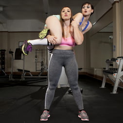Going the Extra Mile: Strict Trainer Dominates Lesbian Gym Slut