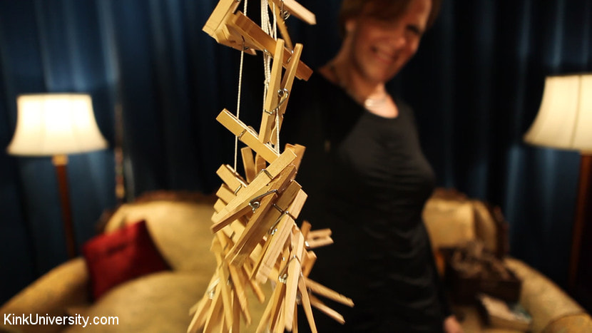Clothespin Zippers: with Flaming June and Bella Rossi