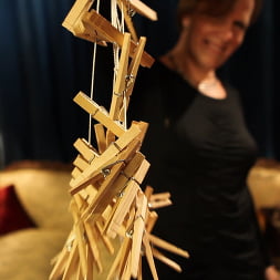 Clothespin Zippers: with Flaming June and Bella Rossi