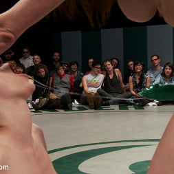 5 girl squirt fest! Losers get dominated by the winners AND the ref!!!
