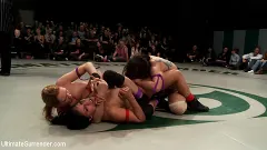 Bryn Blayne - RD 24 of Feb's Live Tag Team Match: Sexual molestation on the mat! Non-scripted! Shot Live! | Picture (18)