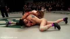 Bryn Blayne - RD 34 of Feb's Live Tag Team Match: Brutal action, devastating scissor locks, scarf chokes. HOT! | Picture (4)