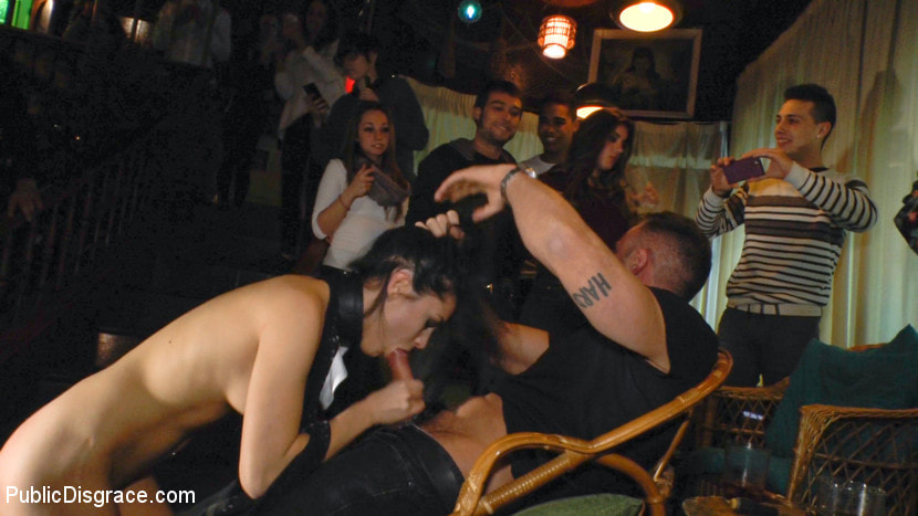 Perky Carolina Abril is Ravaged and Shamed in Crowded Bar