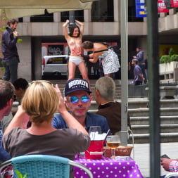 Rope Bondage Slut Loves to be Tied Up in Public
