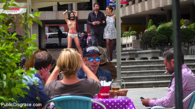 Rope Bondage Slut Loves to be Tied Up in Public