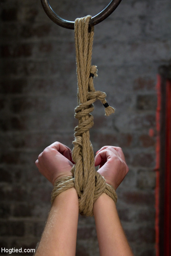 Cute blonde suffers the hardest hour on the internet The Hogtied Live Show Strict strappado