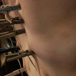 Super cute blond is tormented, cloths pins on her body are ripped off, made to cum over and over!!
