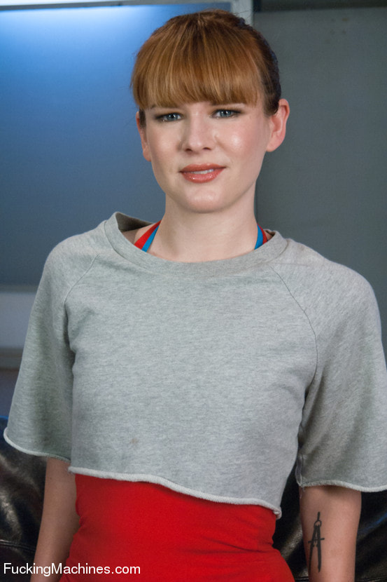 Firey Ginger Loves the FuckingMachines in Her Pussy and Ass