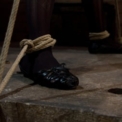 Bondage virgin experiences inescapable rope bondage Unable to prevent us from making her cum!