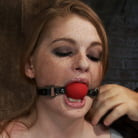 Faye Reagen in 'Redhead with cute freckles bound tightly and made to cum! Big puffy nipples clamped and weighted'
