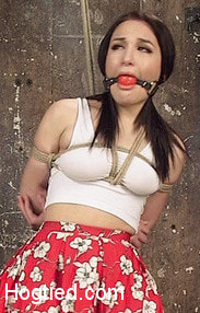 Petite Bondage Slut Gets her Holes Destroyed in Grueling Bondage