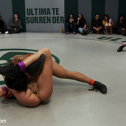 RD2: Girls helpless in wrestling holds, getting double teamed. Finger fucked and beaten on the mat.