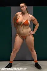 Hollie Stevens - RD2: Girls helpless in wrestling holds, getting double teamed. Finger fucked and beaten on the mat. | Picture (10)