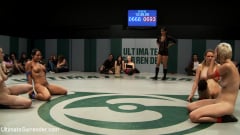 Iona Grace - Round 3 of the August Live Tag Team Brutal submissions, Crushing leg scissors. | Picture (2)