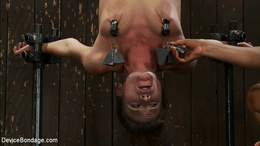 Ariel X is trapped in an inverted Sybian and cumming No hope for escape - only screaming.