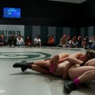Isis Love in 'Brutal 4 girl Tag Team Match up! Non-scripted, sexual submission wrestling Crushing scissor holds'