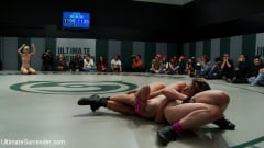Isis Love - Brutal 4 girl Tag Team Match up! Non-scripted, sexual submission wrestling Crushing scissor holds | Picture (8)