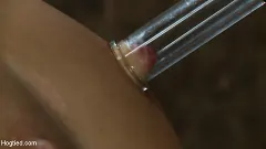 Katie Jordin - Nipple torture, brutal crotch rope and extreme bondage Girl next door is abused and made to cum! | Picture (9)