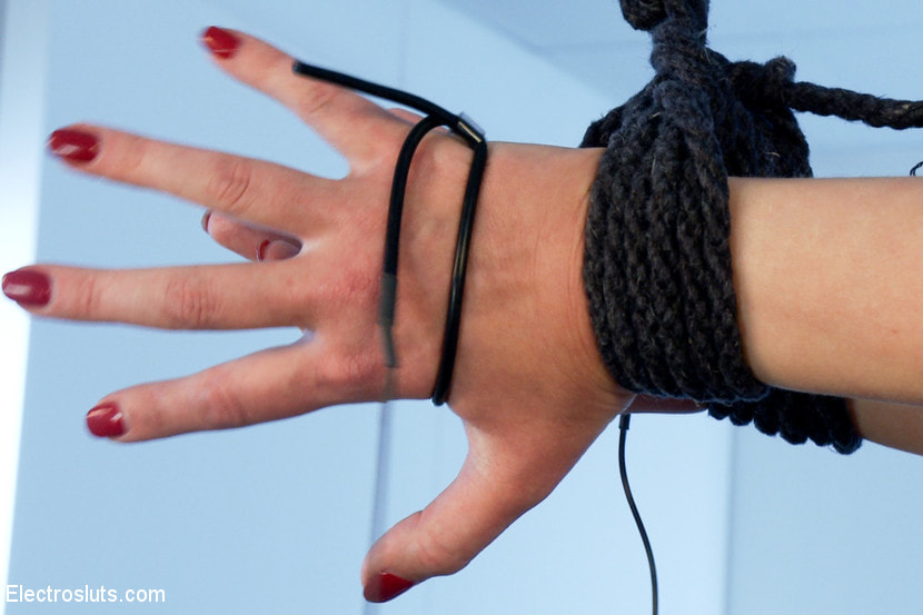 Cherry Torn in Painful Electric Copper Pipe Predicament!