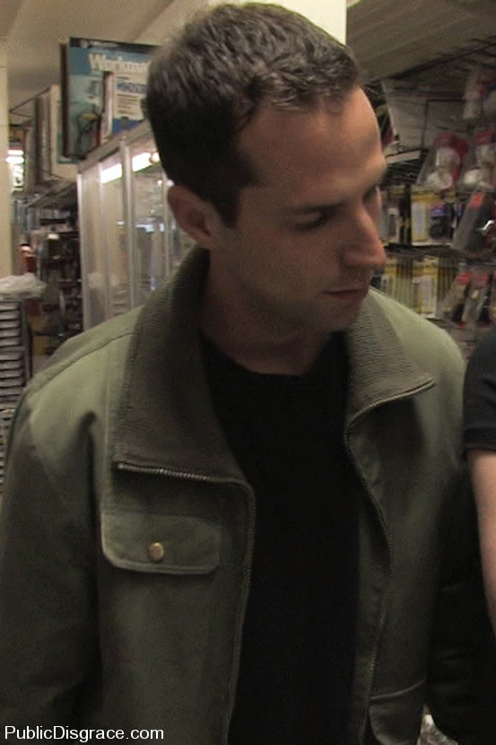 Hot redhead gets publicly fucked and fondled in a hardware store