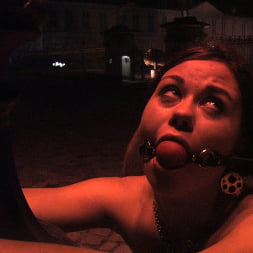 Beautiful Czech girl exposed on the streets at night!!!
