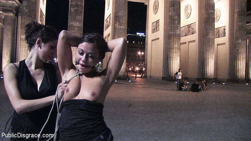 Beautiful Czech girl exposed on the streets at night!!!