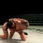 Lizzy London in 'Blond athletic rookie vs Sexy Hawaiian veteran in a non-scripted wresting match. Brutal action.'