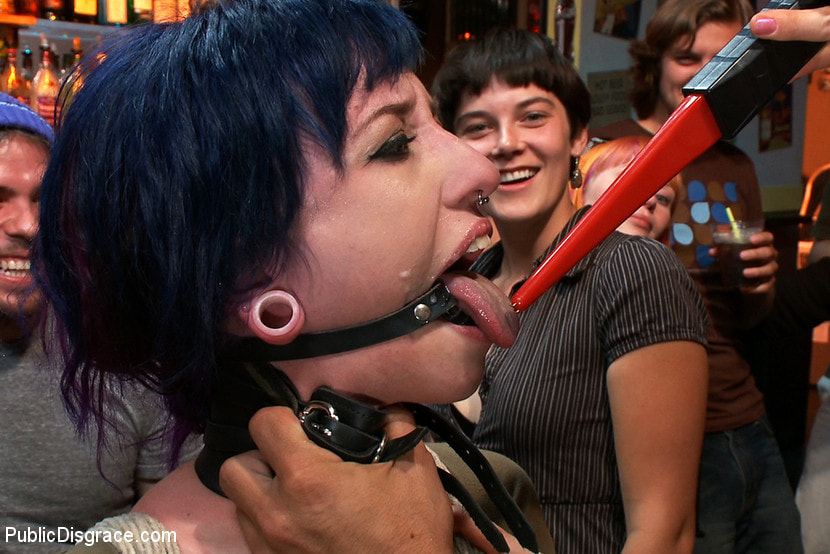 Tightly Bound and Gaged, Ass Fucked in Public