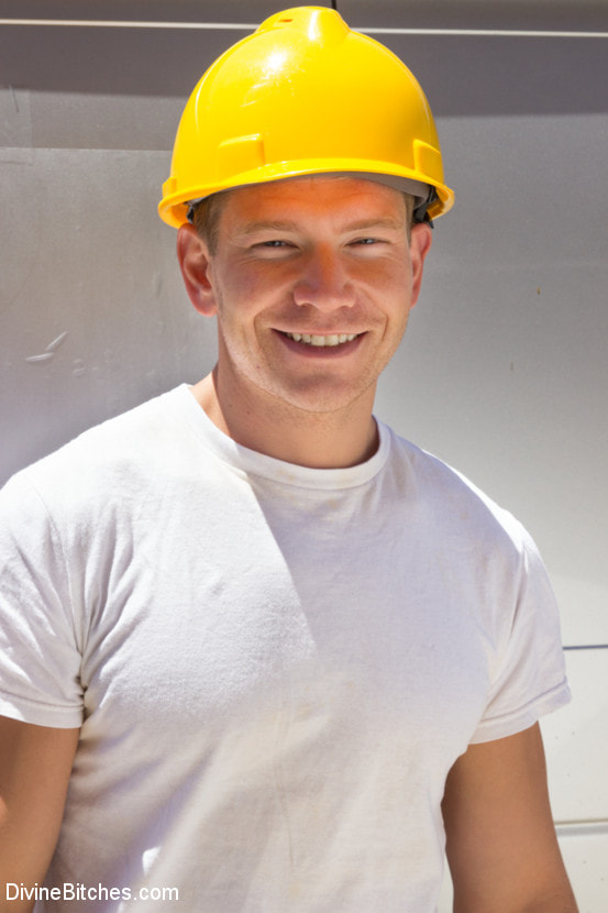 Construction worker ass-fucked and humiliated in the back of a van.