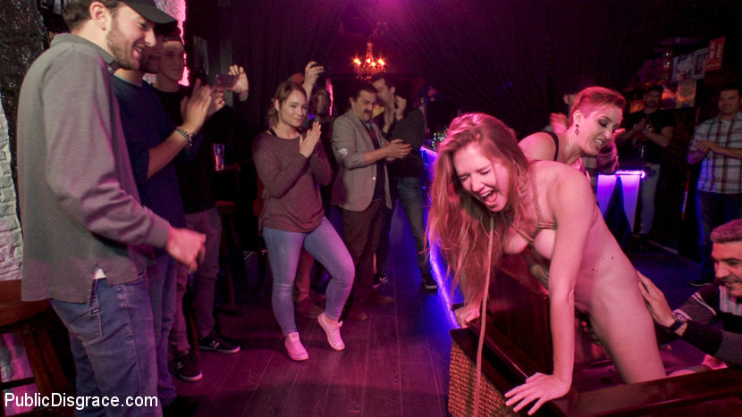 Statuesque Blonde, Ashley Lane, Drenched, Defiled, and Shamed