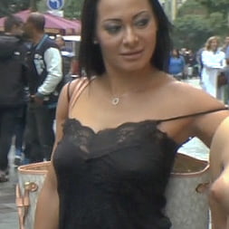 Japanese Slut is humiliated and put on display in Madrid