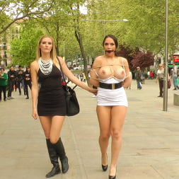 Big Tit Spanish Supermodel Bound and Dragged Through Madrid City Center
