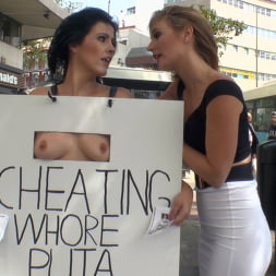Cheating Wife's Big Hot Ass Shamed Fully Naked In Public Display