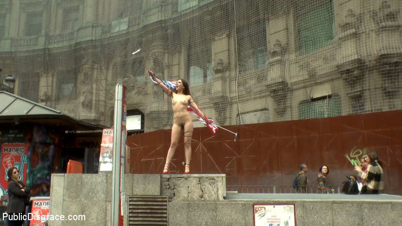 Slutty American Tourist Publicly Disgraces Herself!!!