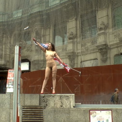 Slutty American Tourist Publicly Disgraces Herself!!!