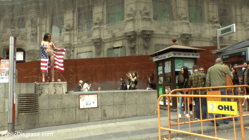 Slutty American Tourist Publicly Disgraces Herself!!!