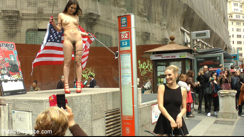 Slutty American Tourist Publicly Disgraces Herself!!!