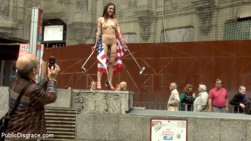 Slutty American Tourist Publicly Disgraces Herself!!!