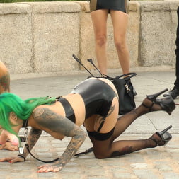 Two Slutty Whores Disgraced in Spanish Extreme Public Orgy!