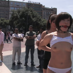 Alina Rose gets fucked by two men in public