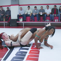 Poor Kajira gets destroyed by Penny Barber and Lisa Tiffian