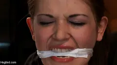 Sensi Pearl - Girl next door, severely bound and helpless Stripped, elbows bound, legs split, multi-orgasms! | Picture (12)