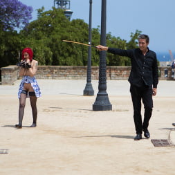 Petite Natural Whore Shamed in Public and Gang Fucked in Rope Bondage!