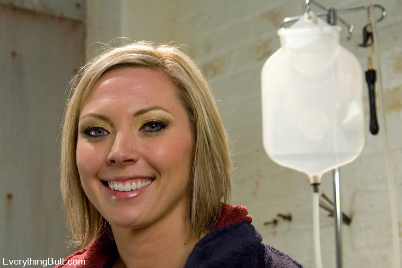 Anal Audition: Skylar sweats through a hot soapy enema
