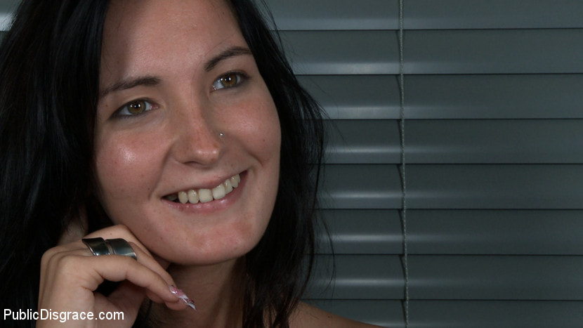 Super Hot Euro Babe Disgraced in the Streets